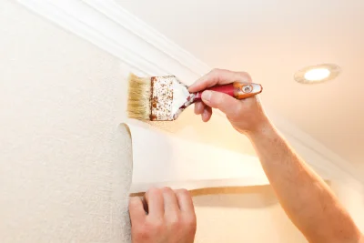 Pose de papier peint à Tanneron — revêtements muraux et toiles de verre
